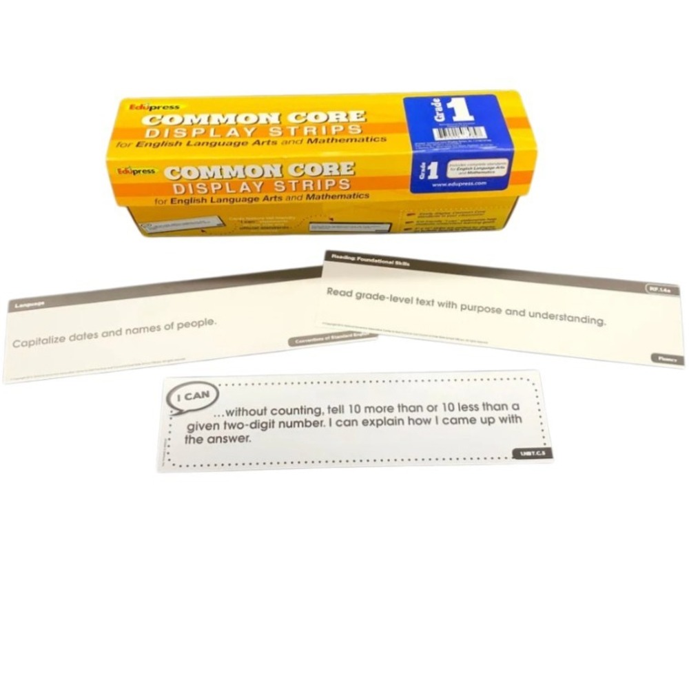 Edupress Common Core Display Strips Grade 1 For English Language Arts And Math